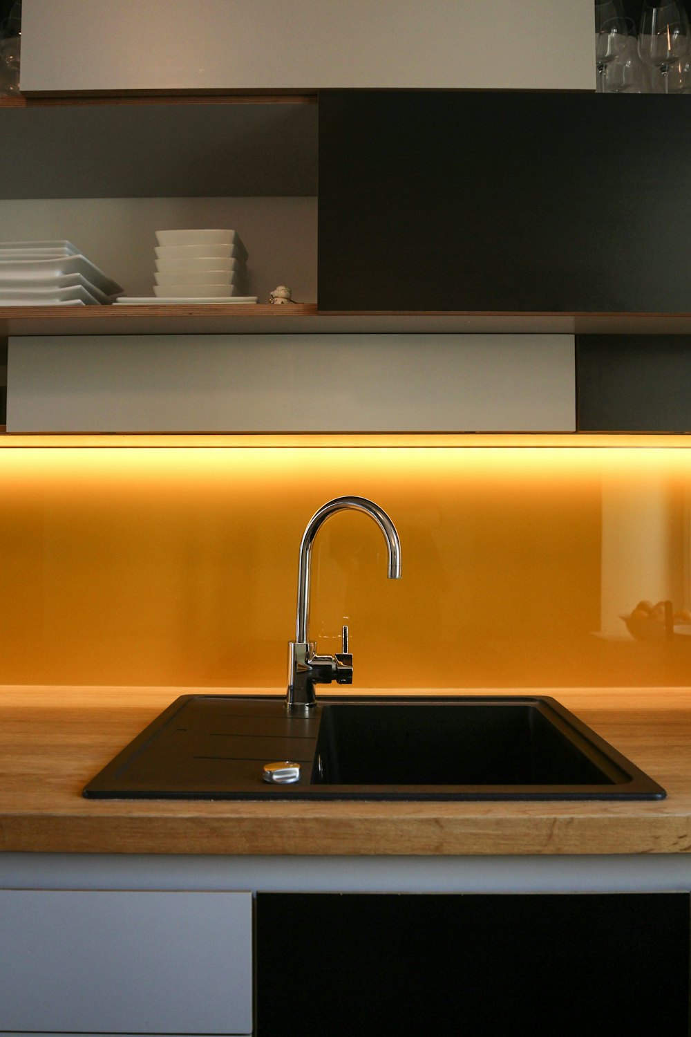 Hudson Kitchen Mixer – Brushed Steel