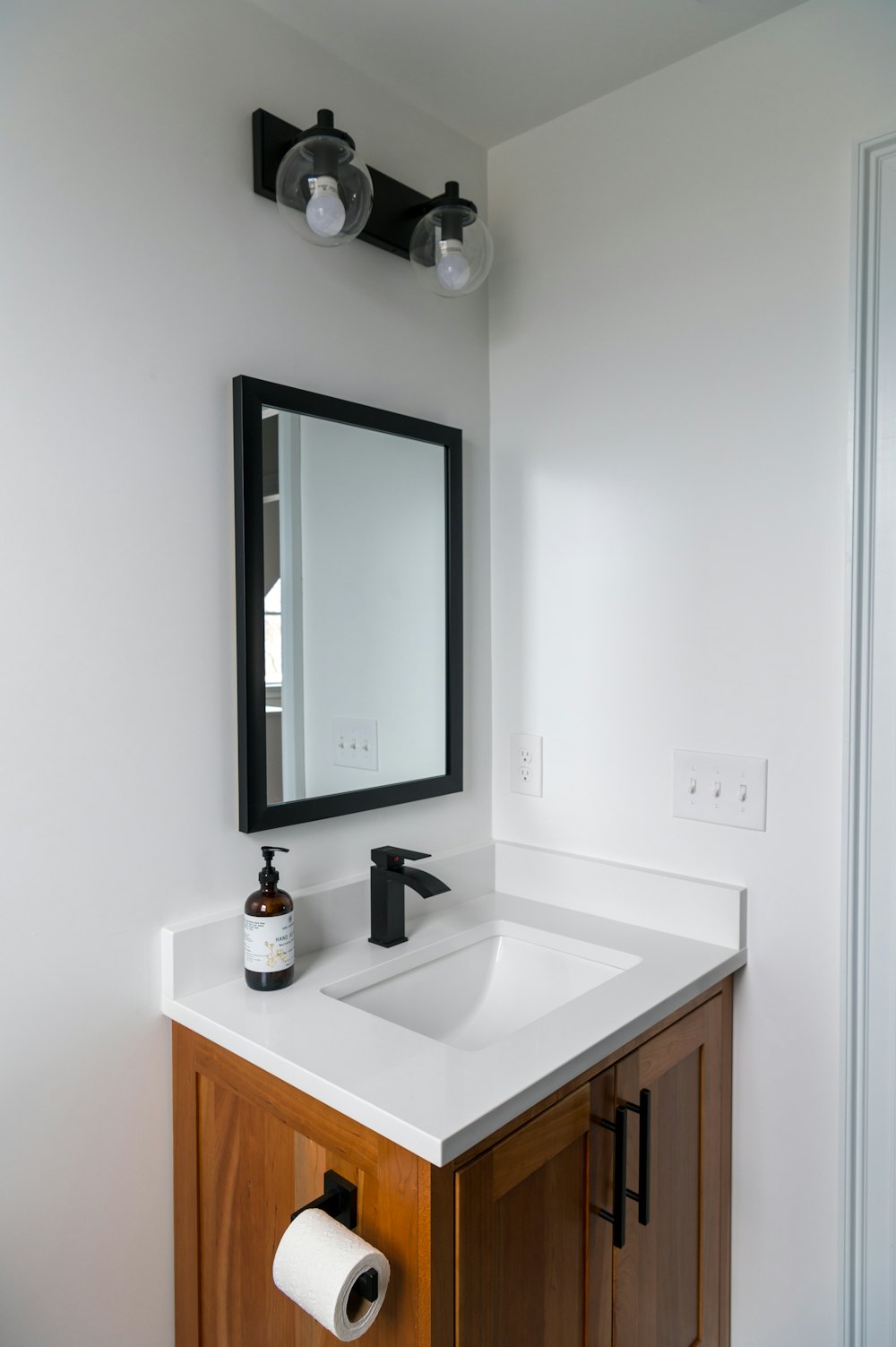 Loft Black Framed Mirror 700 x 500mm – Matt Black