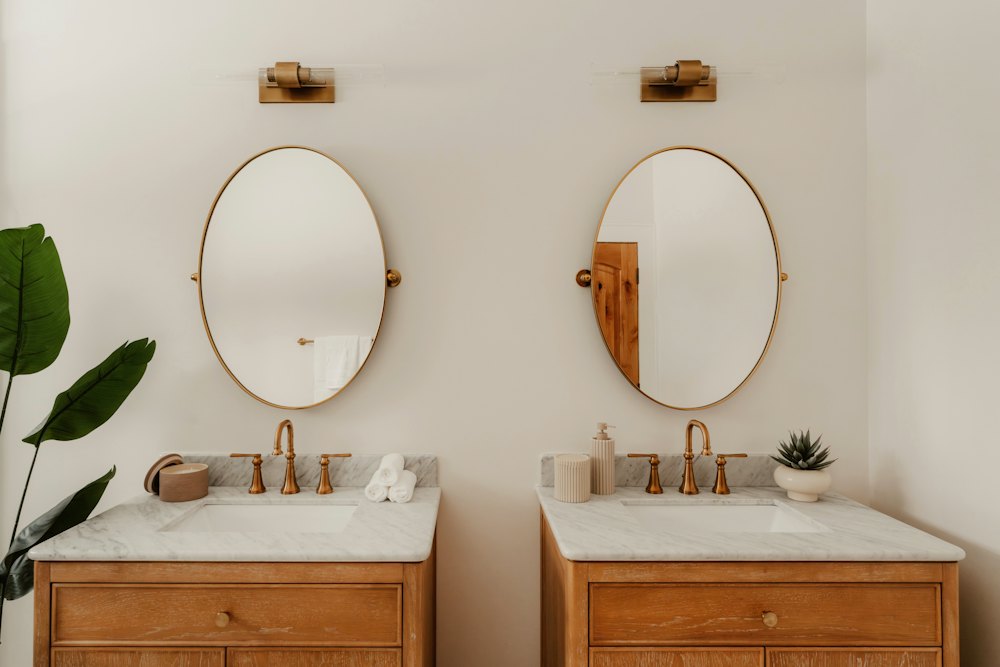 Harlow Twin Washstand – Natural Oak