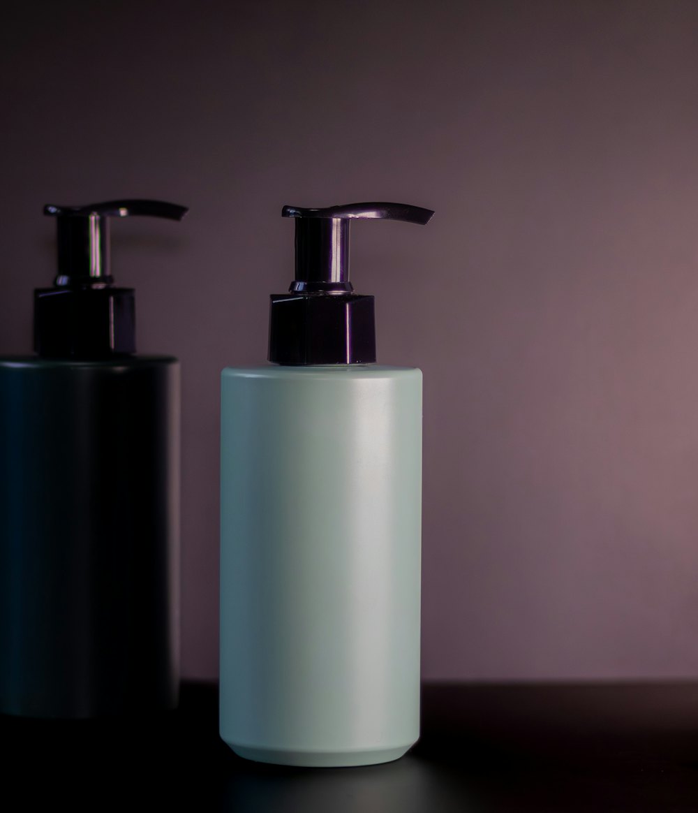 Matte Pump Bottle Duo – Matt Black